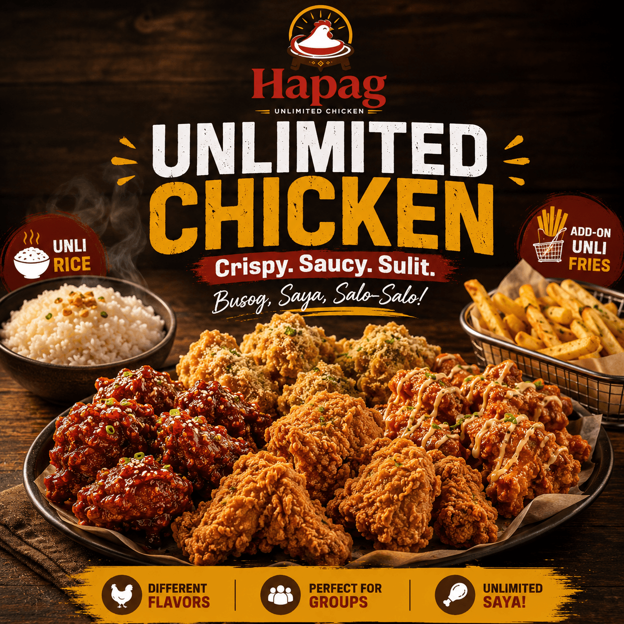 Unli Meals menu reference